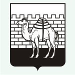 Герб Челябинска черно белый