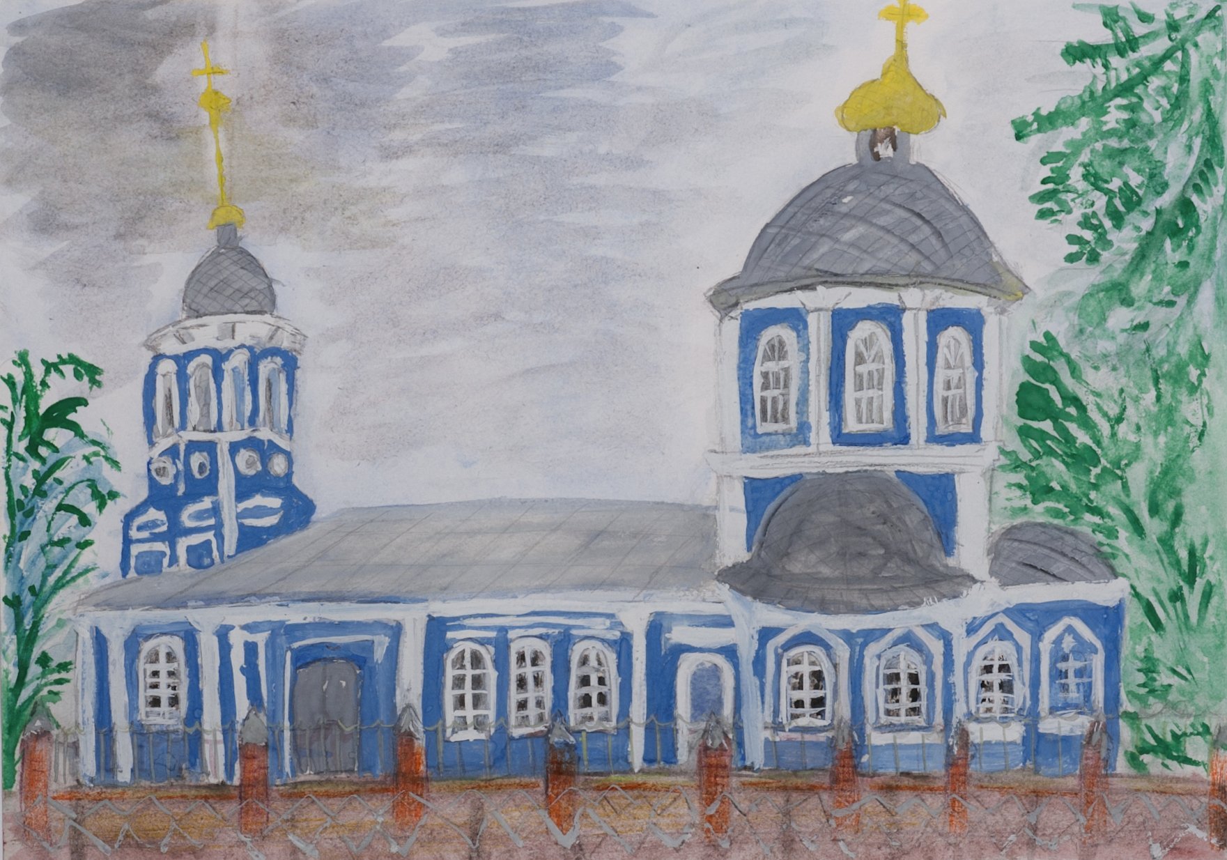 Богоявленский собор Ногинск рисунки детей