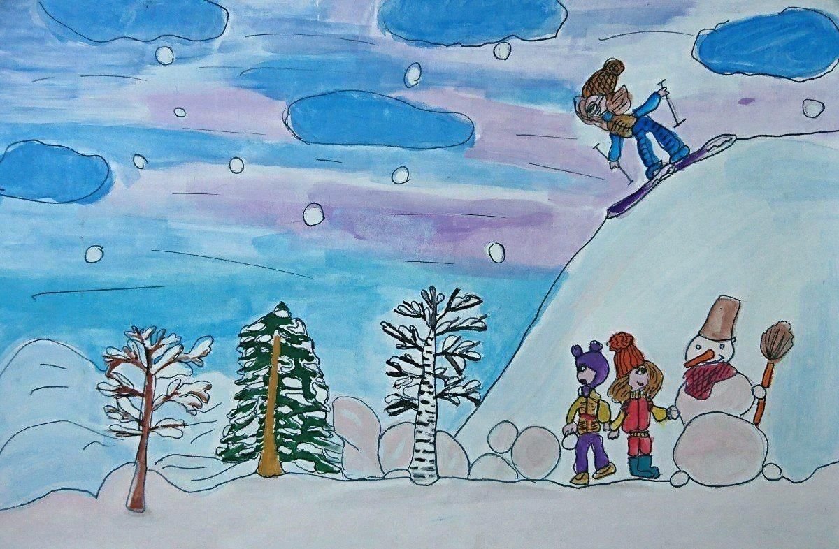 Картинки к зимним словам. Зимние рисунки. Рисунок на тему зима. Зимние рисунки для детей. Детские рисунки зима.