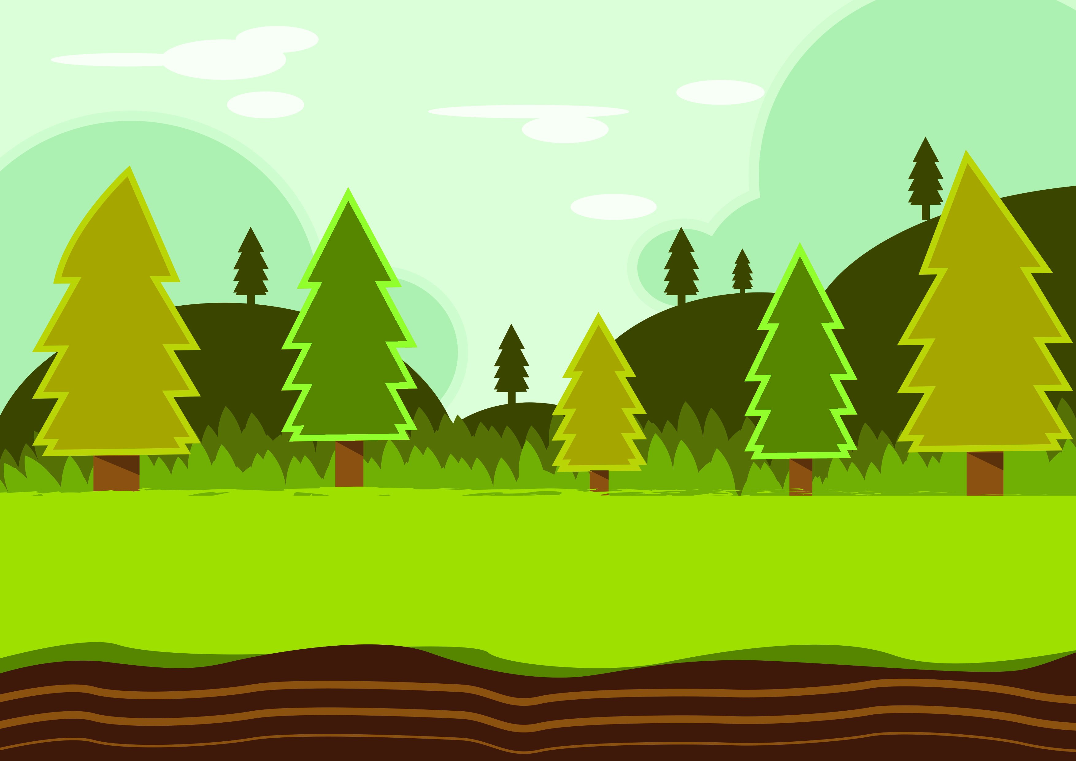 Лес векторное изображение