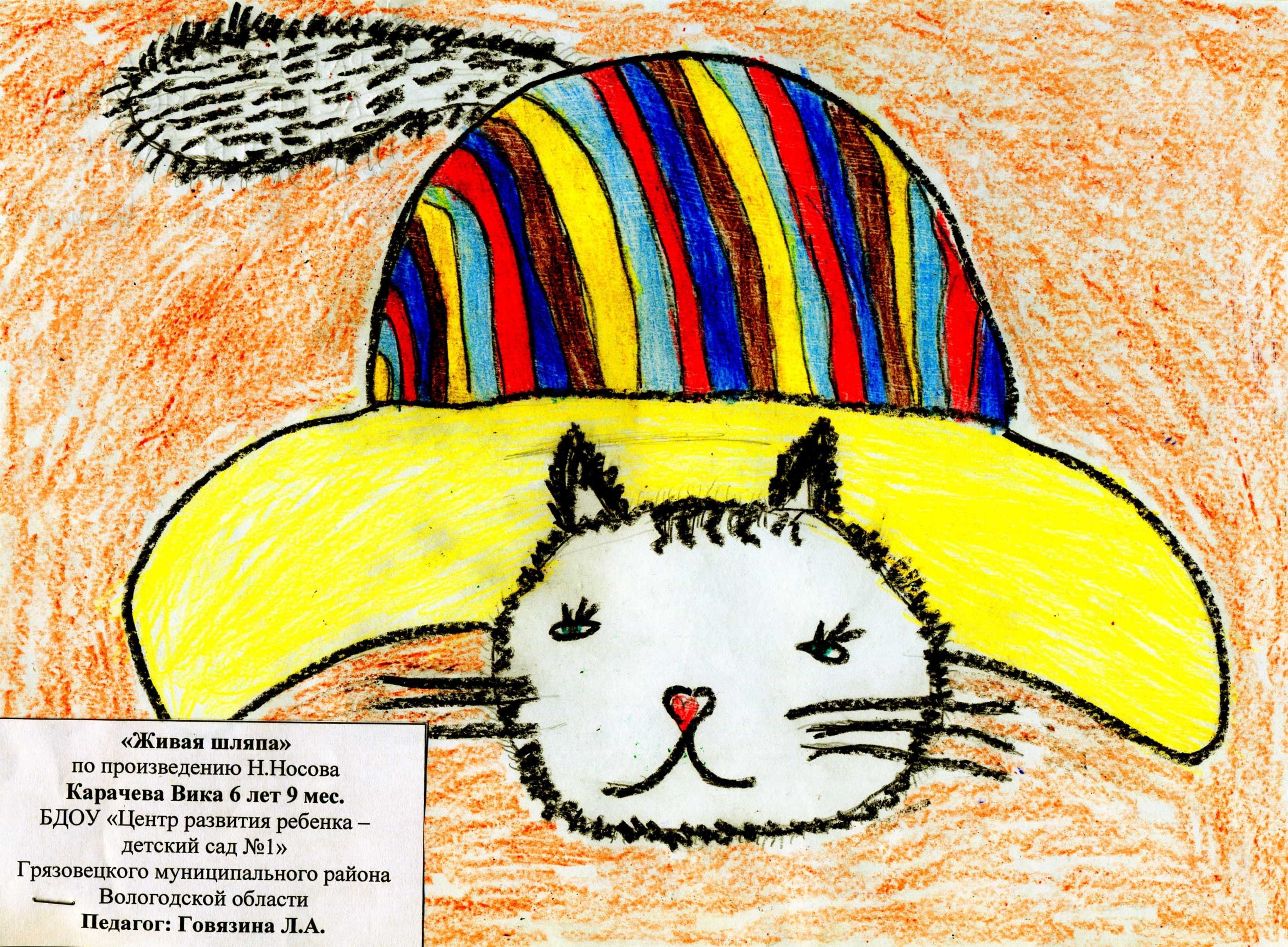 Рисунки живая шляпа носова. Живая шляпа Носова. Нарисовать иллюстрацию к произведению Носова Живая шляпа. Детский рисунок Носова Живая шляпа. Незнайка Живая шляпа.