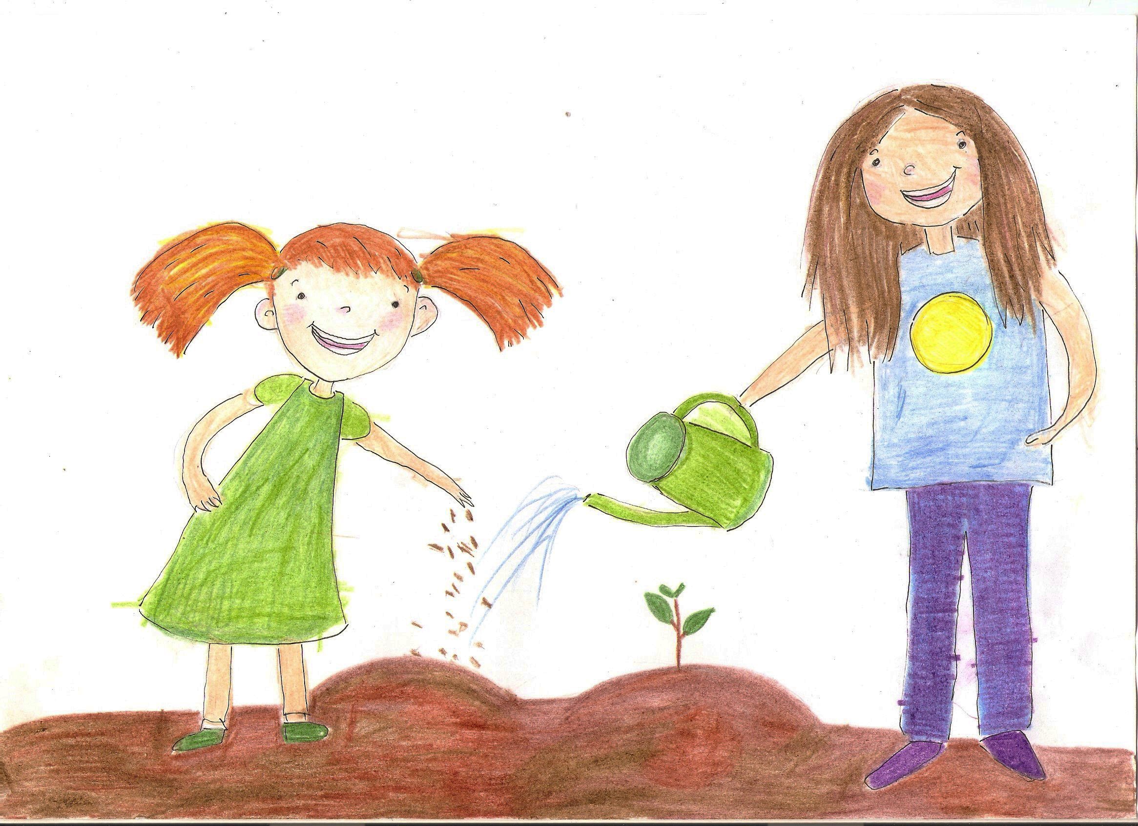 Детские рисунки на тему доброта