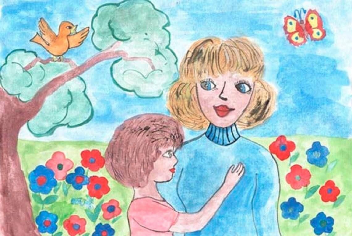 Детские рисунки ко Дню матери