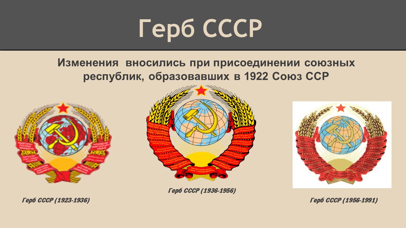 Герб СССР 1922 года