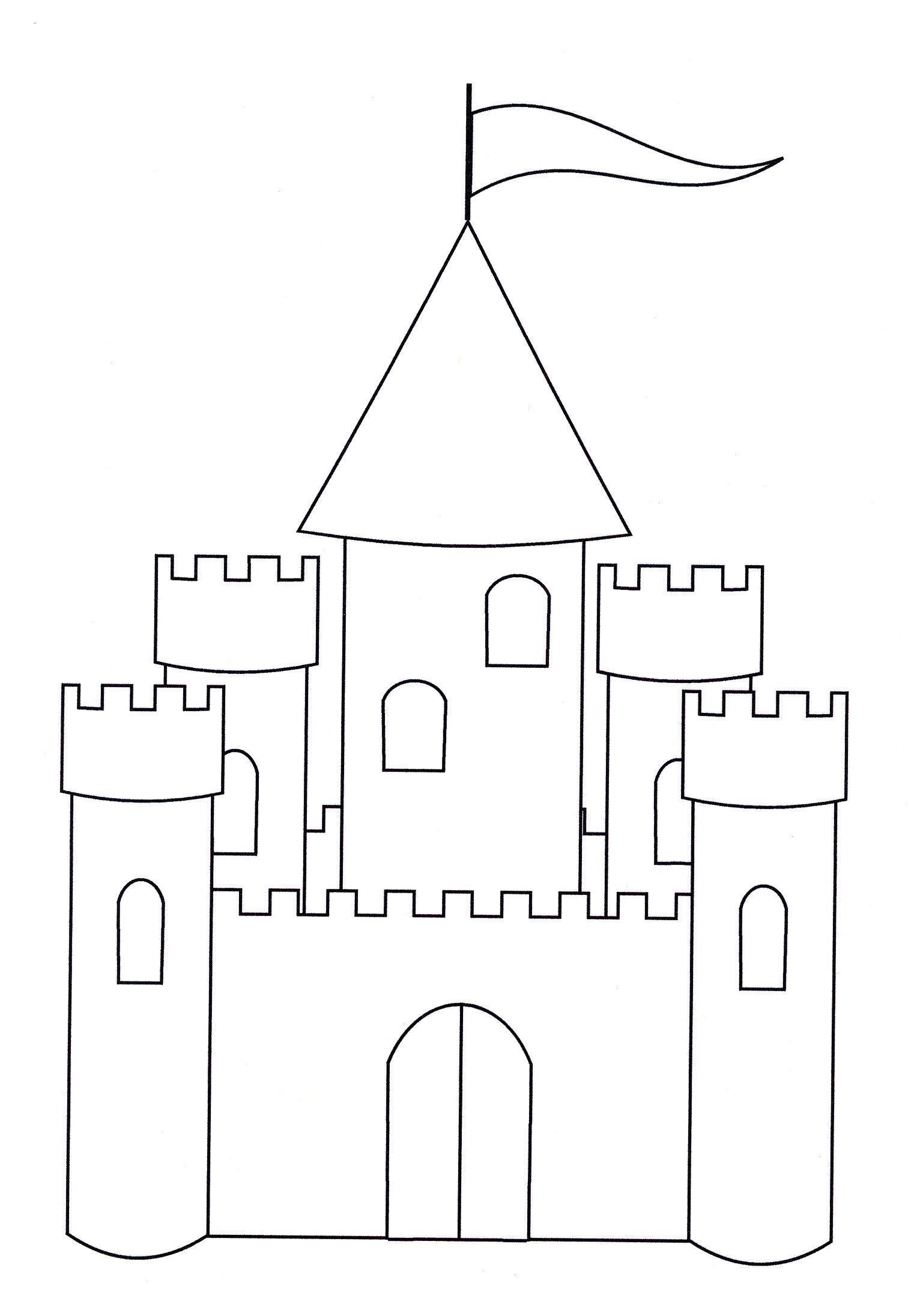 Рисование средневекового замка