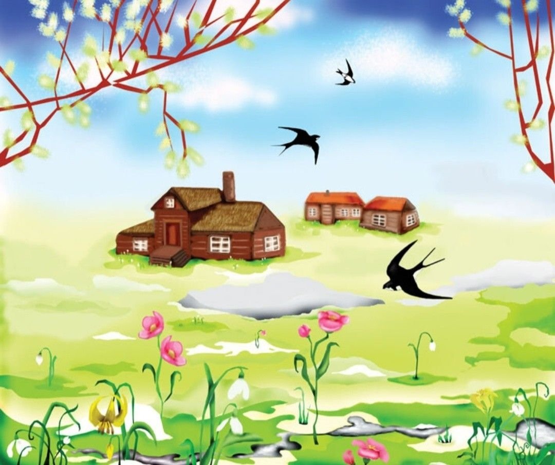 Весна иллюстрации для детей