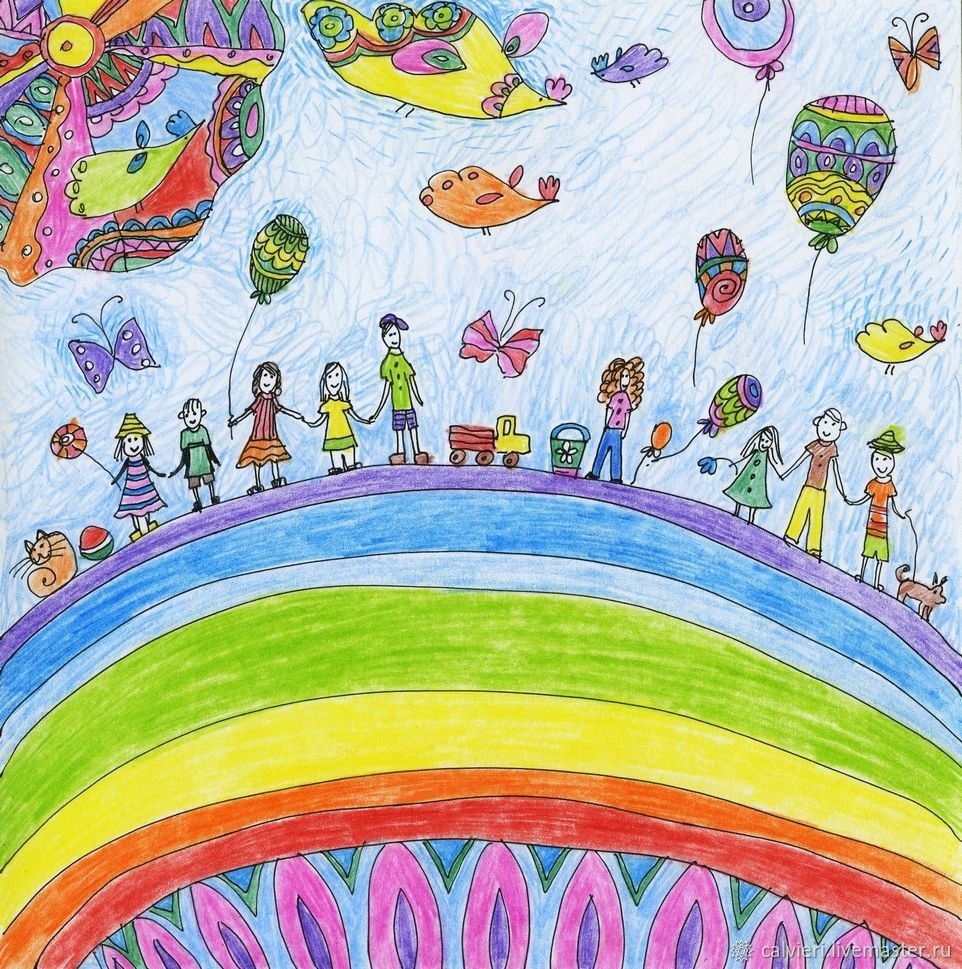 Радуга рисунок для детей