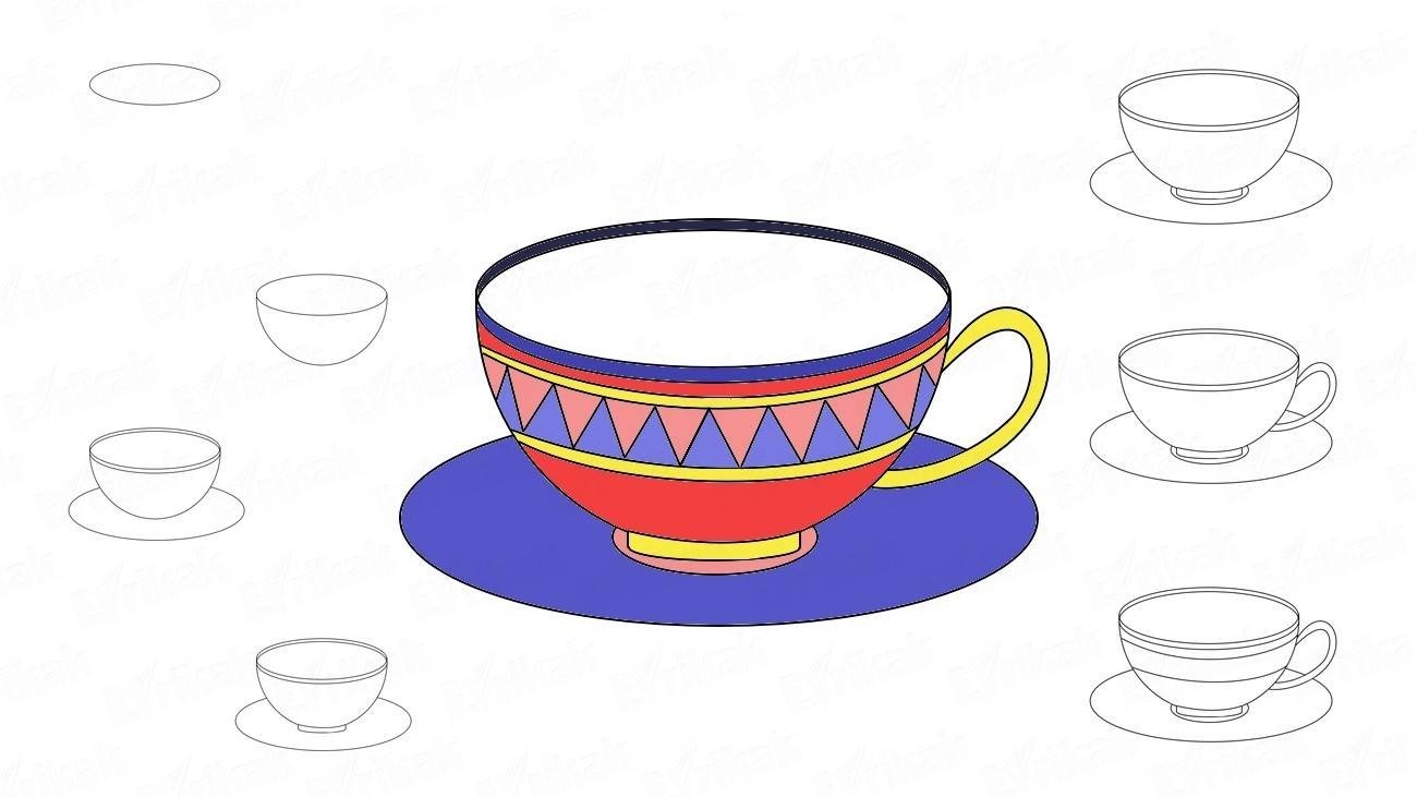 Рисование посуды в подготовительной группе. Посуда для рисования детям. Рисование посуда. Чашка рисунок. Чашка для рисования для детей.