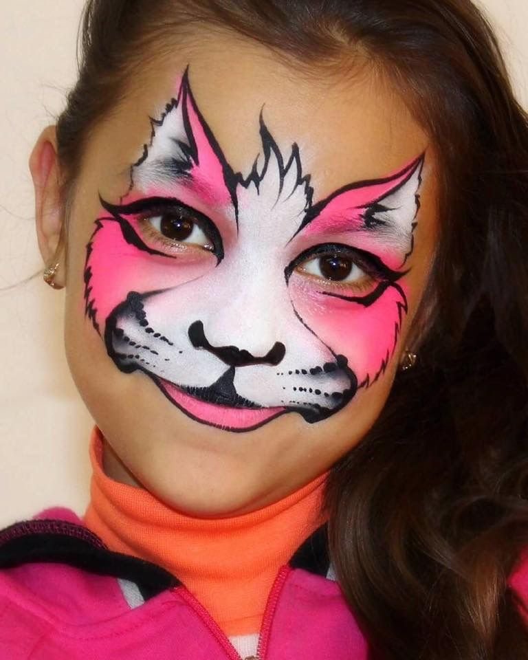 Простой рисунок кошки для детей на лице (47 фото) » Рисунки для срисовки и не только