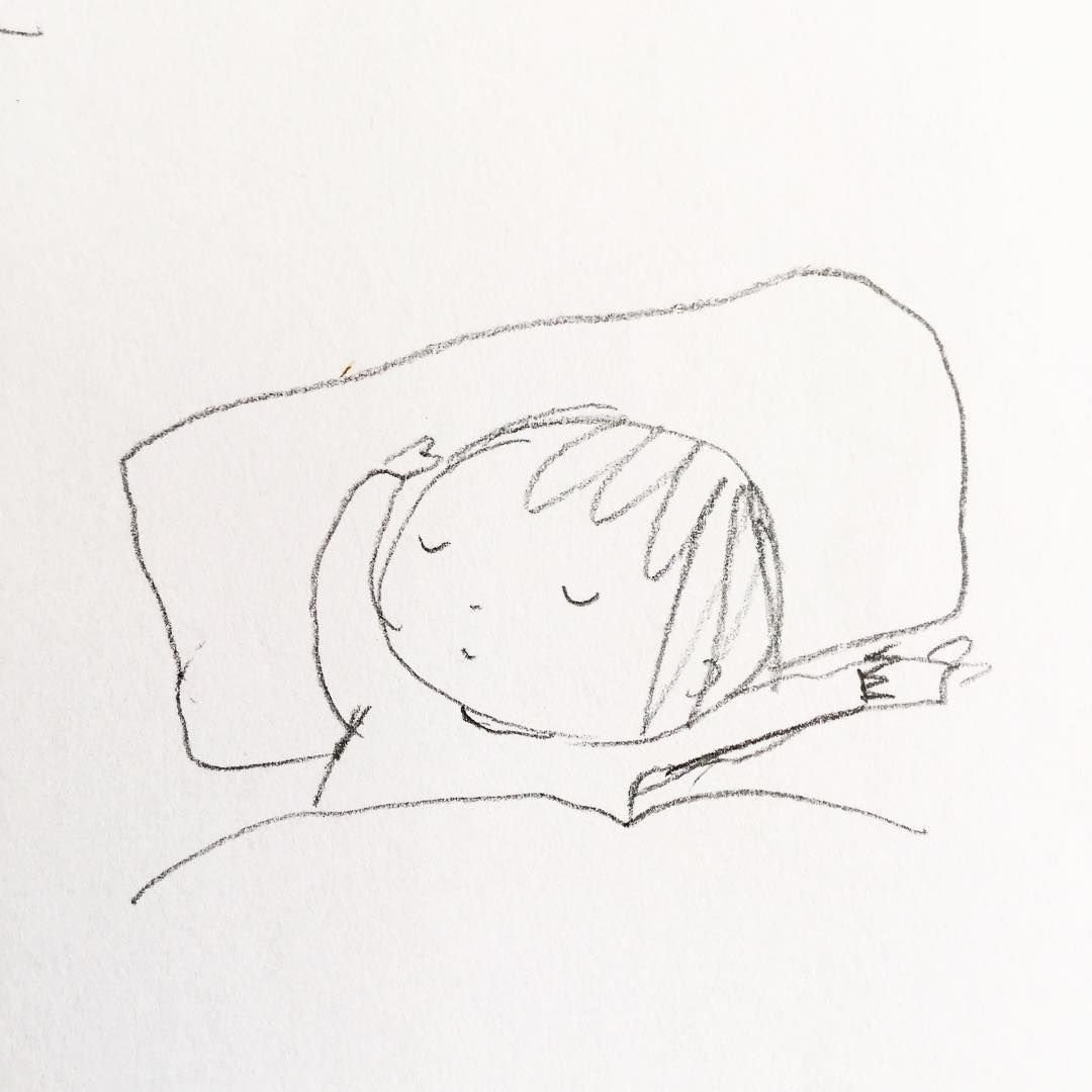 Рисование спящего человека