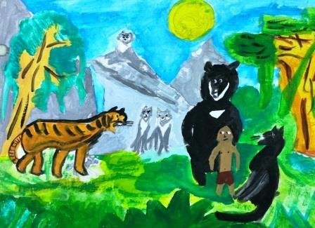 Рисунок Маугли 3 класс