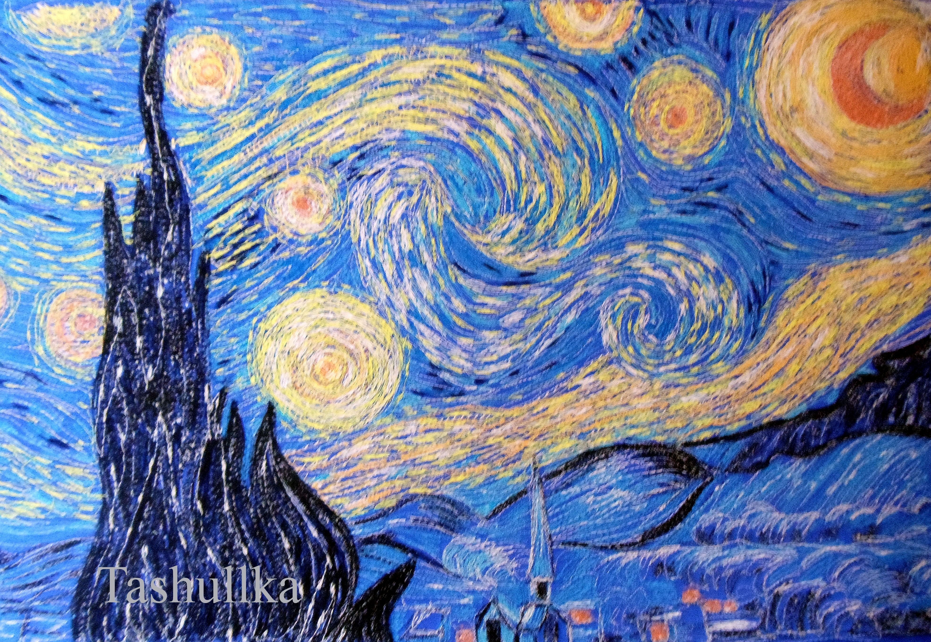Картина звездная ночь ван. «Звёздная ночь» Ван Гог. Картина Ван Гога Звездная ночь. Ван Гог Звёздная ночь оригинал. Импрессионизм Ван Гог Звездная ночь.