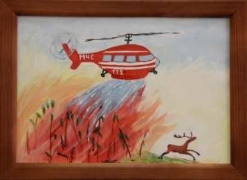 Рисунок на тему МЧС глазами детей