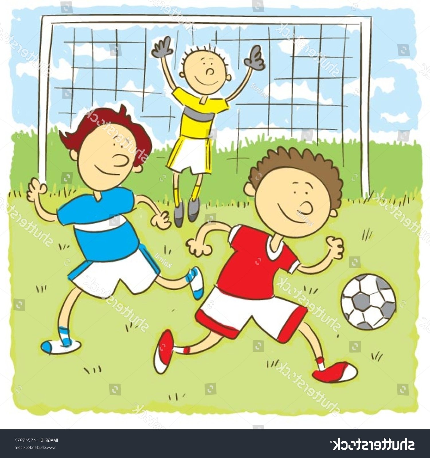 Игра в футбол рисунок для детей