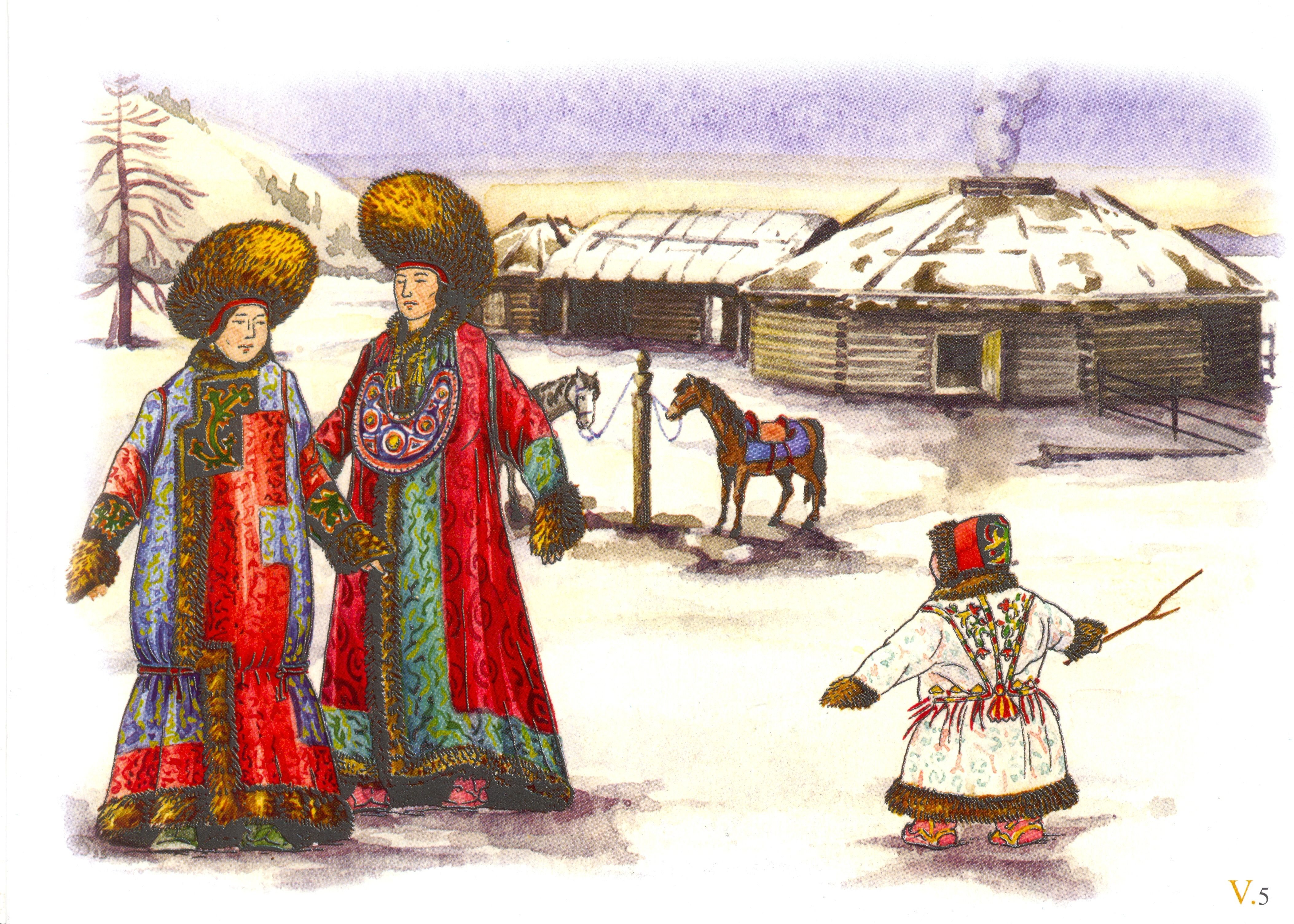 Хакасы в 17 веке в Сибири