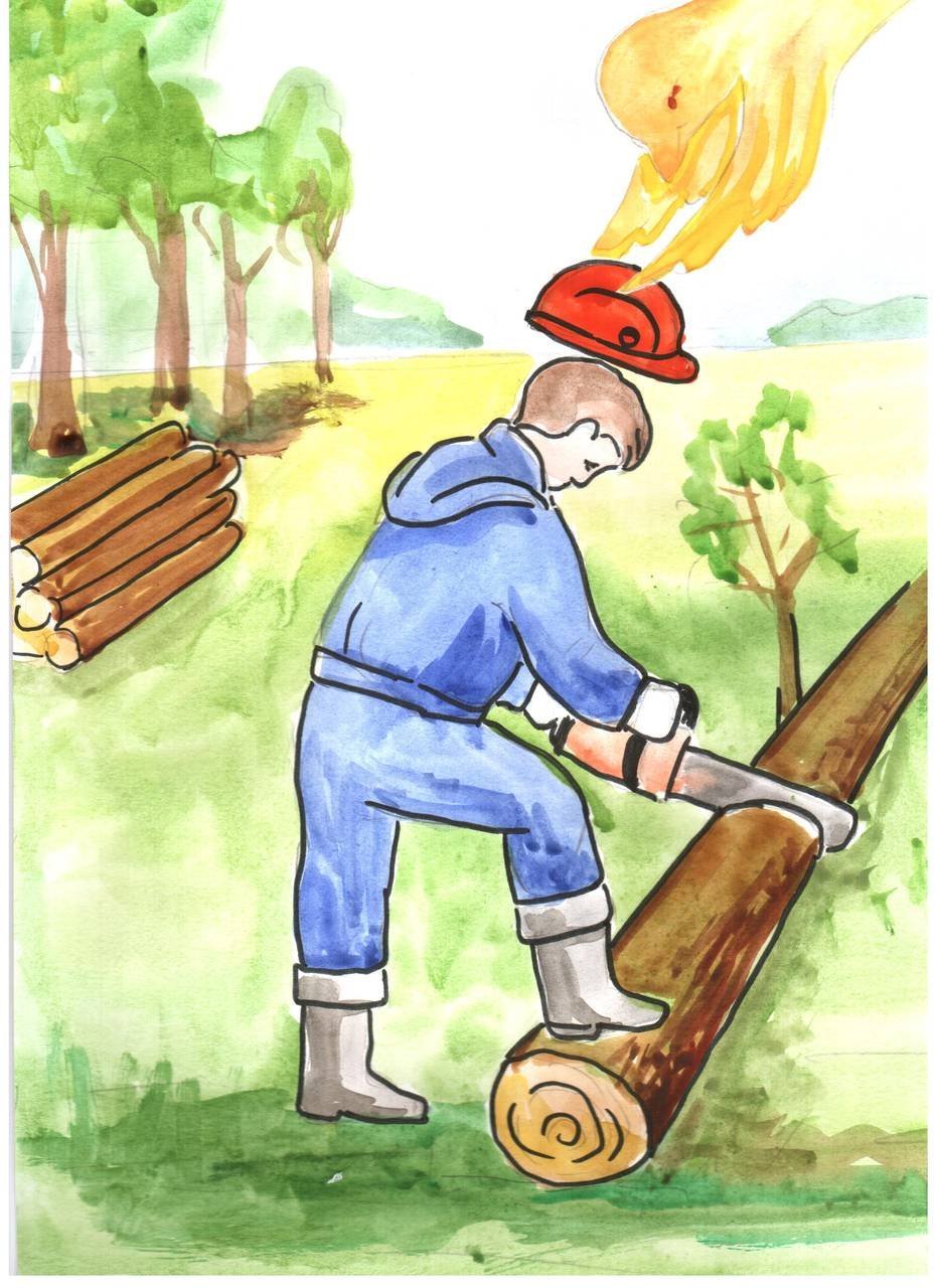 Рисунок на тему труд человека