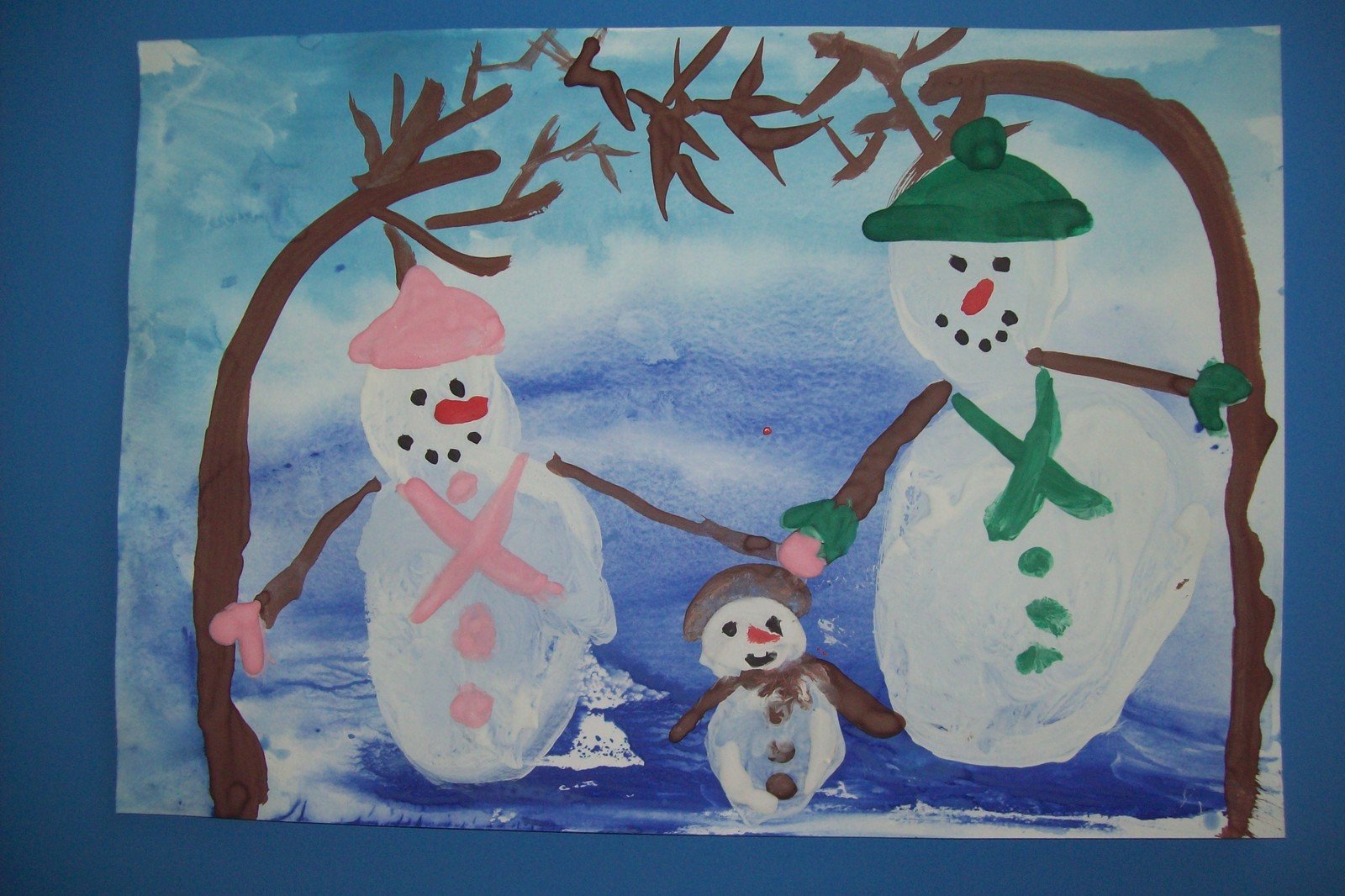 Зимняя фантазия рисунок в детский сад