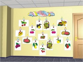 Стенд для развешивания детских рисунков