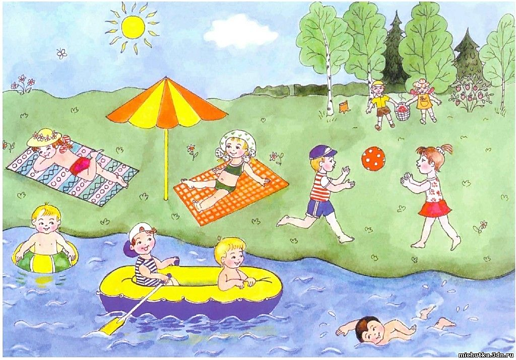 Тематическая тема лето. Рисунок лето. Летний рисунок для детей. Картина лето для детей. Лето иллюстрация для детей.
