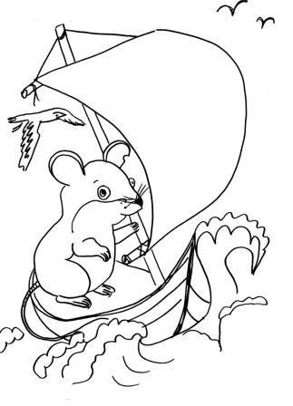 Мамин Сибиряк серая шейка раскраска для детей