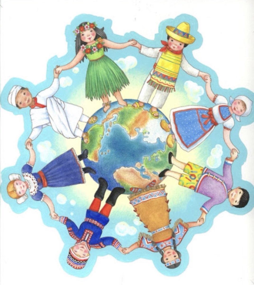 Детские иллюстрации путешествия по странам