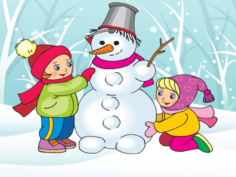 Картинка зимы для детей в детском саду. Дети лепят снеговика. Зимние забавы. Лепка Снеговик. Зимние забавы для детей в детском саду.