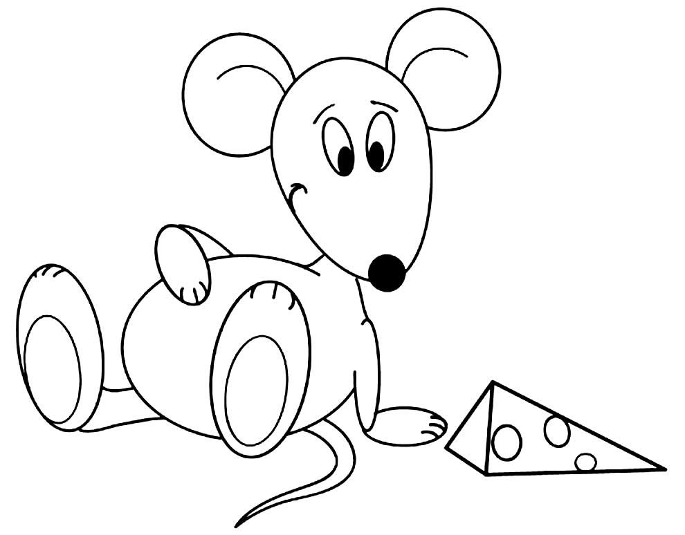 Как легко нарисовать мышку. Мышь рисунок. Мышка для рисования. Мышь карандашом для детей. Раскраска мышка.