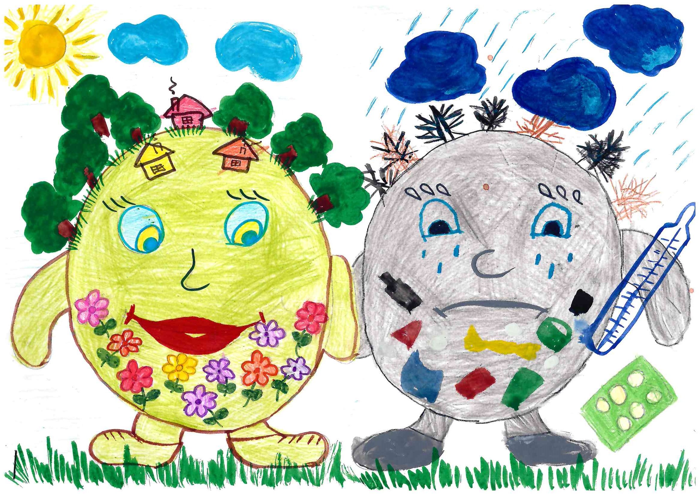 Рисунки по экологии для детей дошкольного возраста