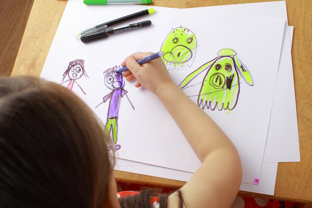 Арт терапия страха. Рисуем с детьми. Необычное рисование для детей. Дети рисуют страх. Рисунки для детей.