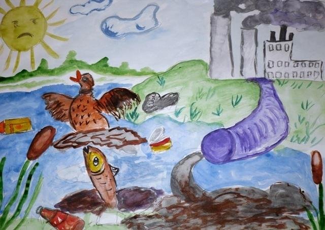 Рисунок мир воды и проблемы охраны. Рисунок на экологическую тему. Рисунок на тему загрязнение природы. Плакат на тему загрязнение природы. Загрязнение водоемов плакат.