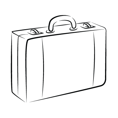 Чемодан раскраска