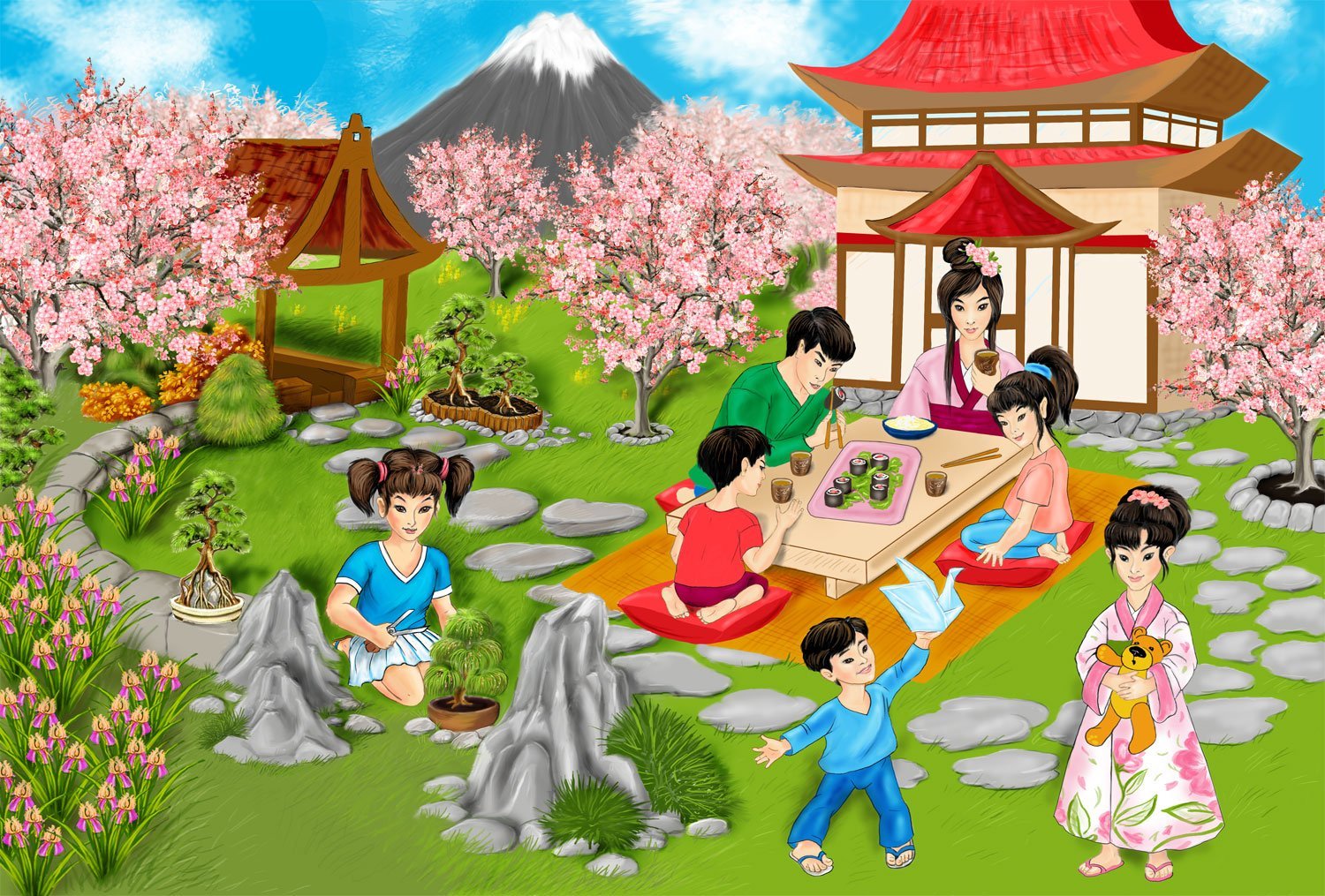 Японские иллюстрации для детей