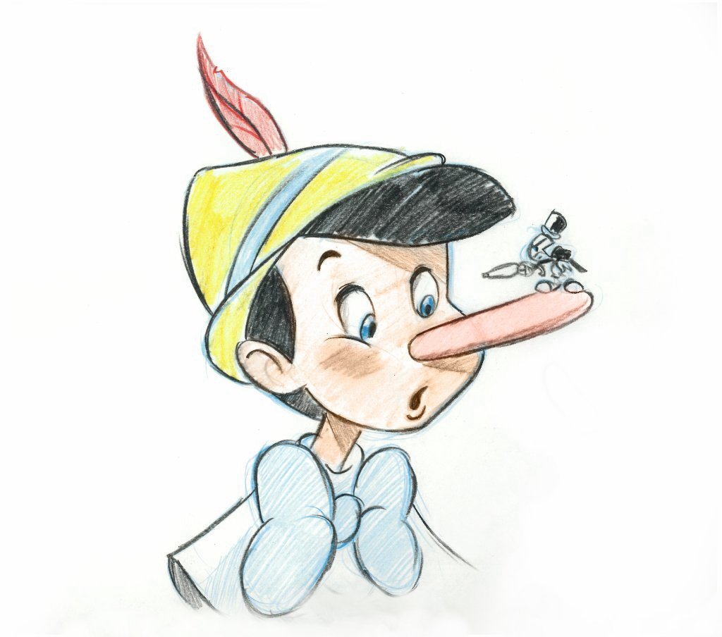 Пиноккио нарисовать