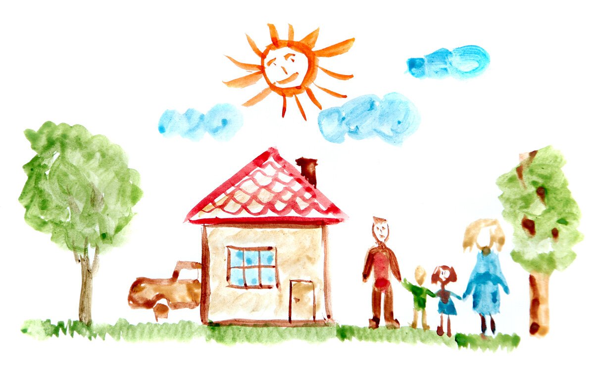 Дом нарисовать для детей