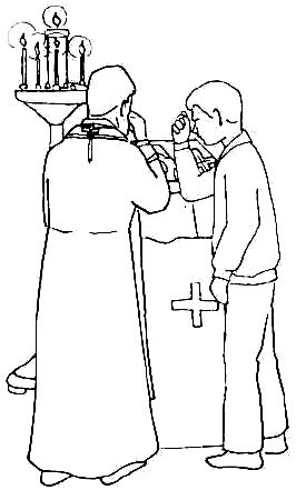 Монах раскраска