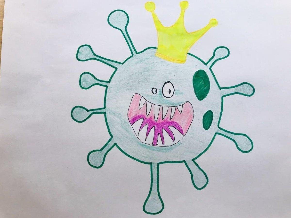 Рисование на тему коронавирус