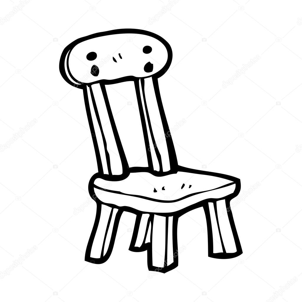 Раскраска стул для детей 3-4 лет
