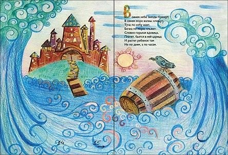 Бочка в море нарисовать
