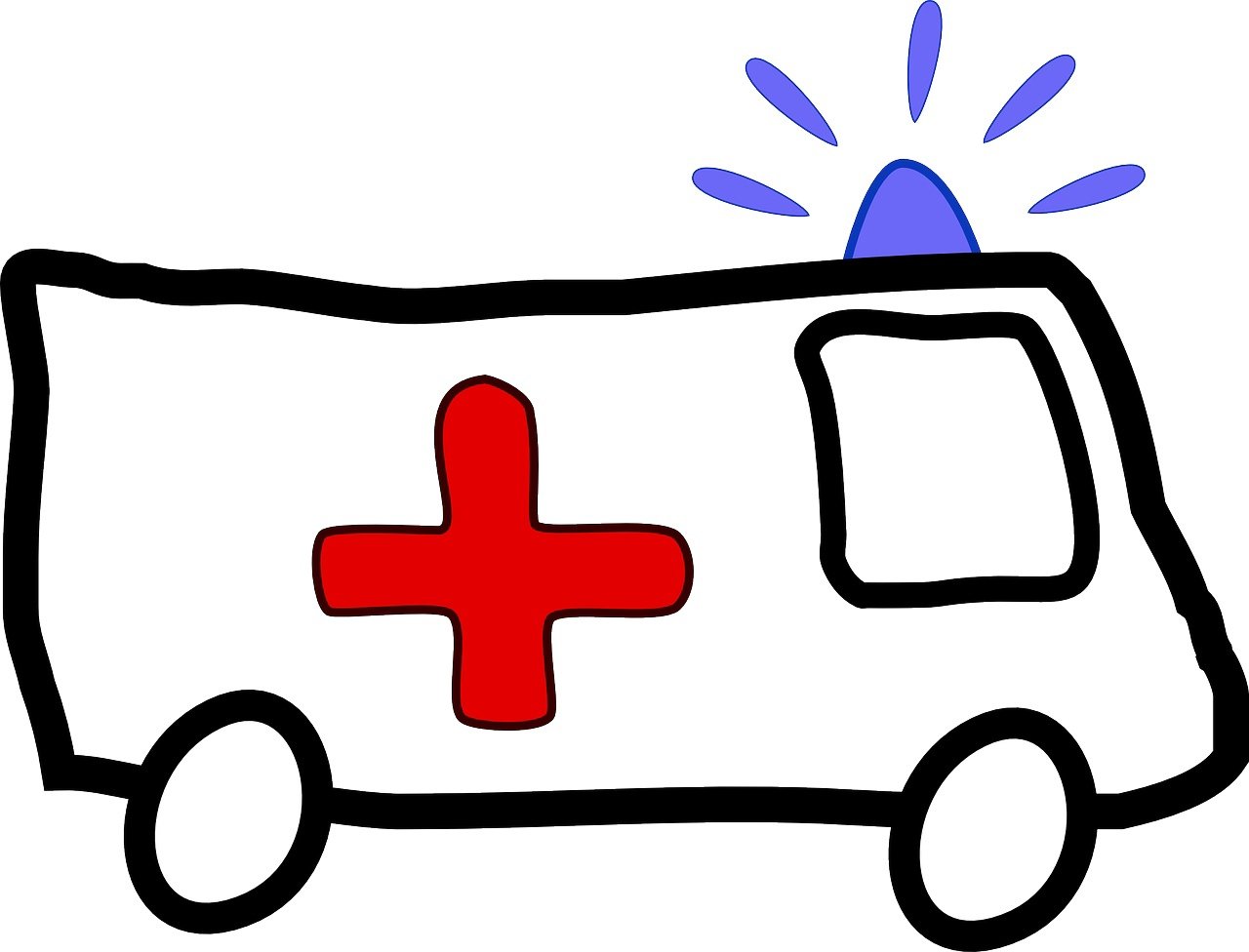 Машинки скорой помощи для рисования