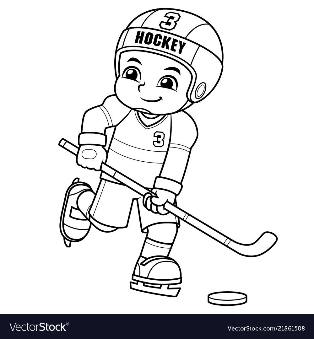 Раскраска хоккей