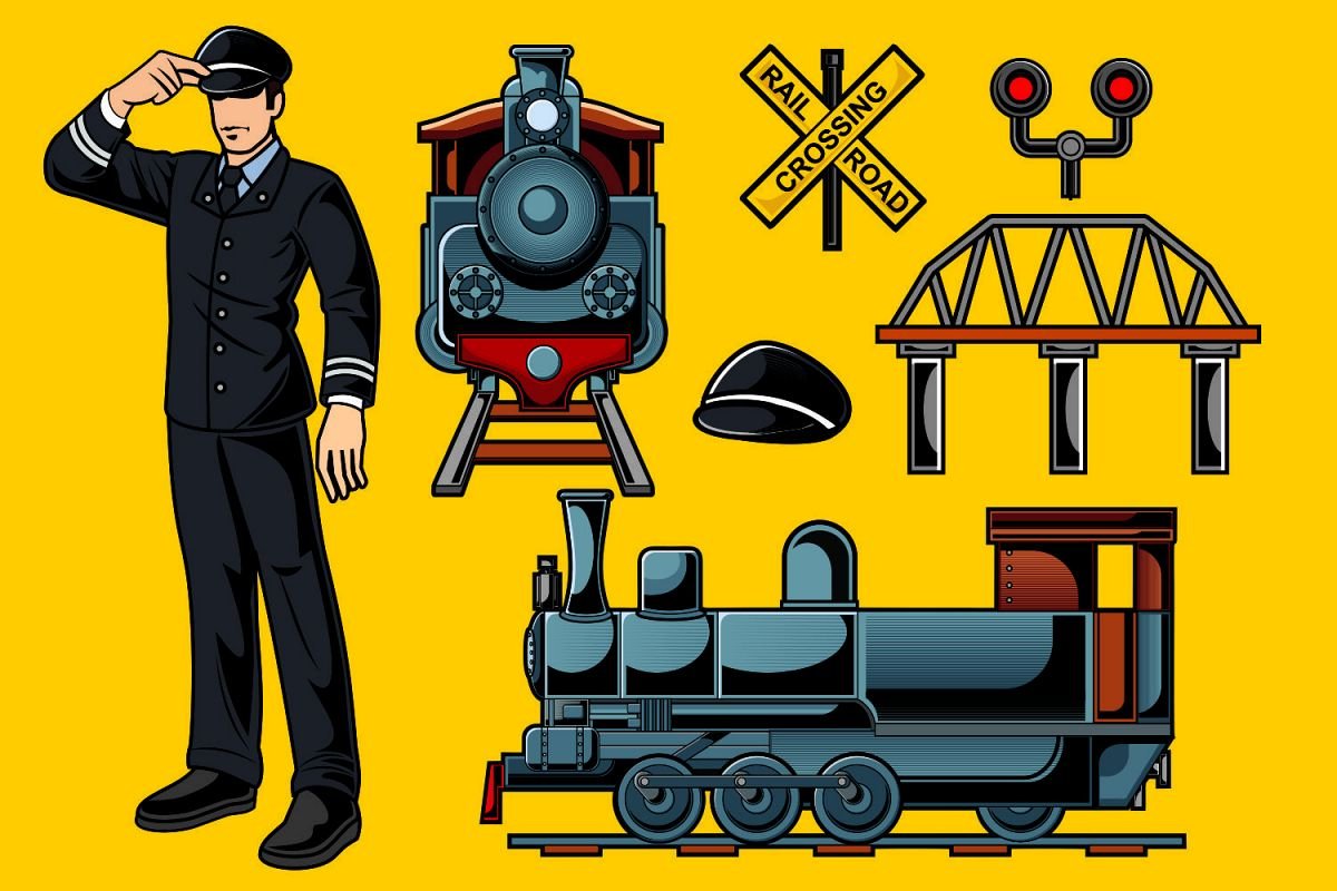 Железнодорожные профессии для детей