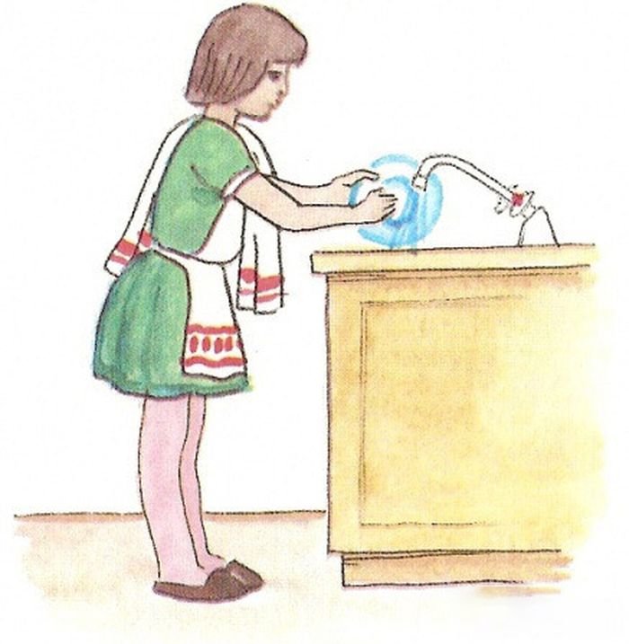 Картина помогаем маме. Бытовой рисунок. Мытье посуды иллюстрации для детей. Рисунок на бытовую тему. Бытовые рисунки детей.