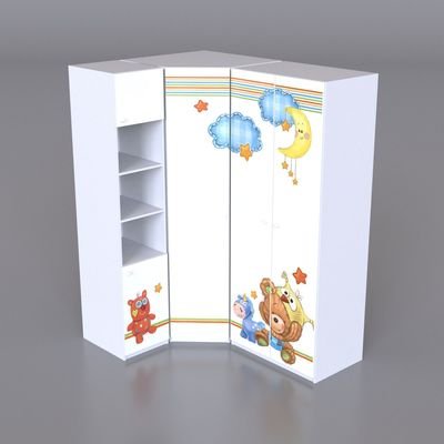 Угловой шкаф в детскую