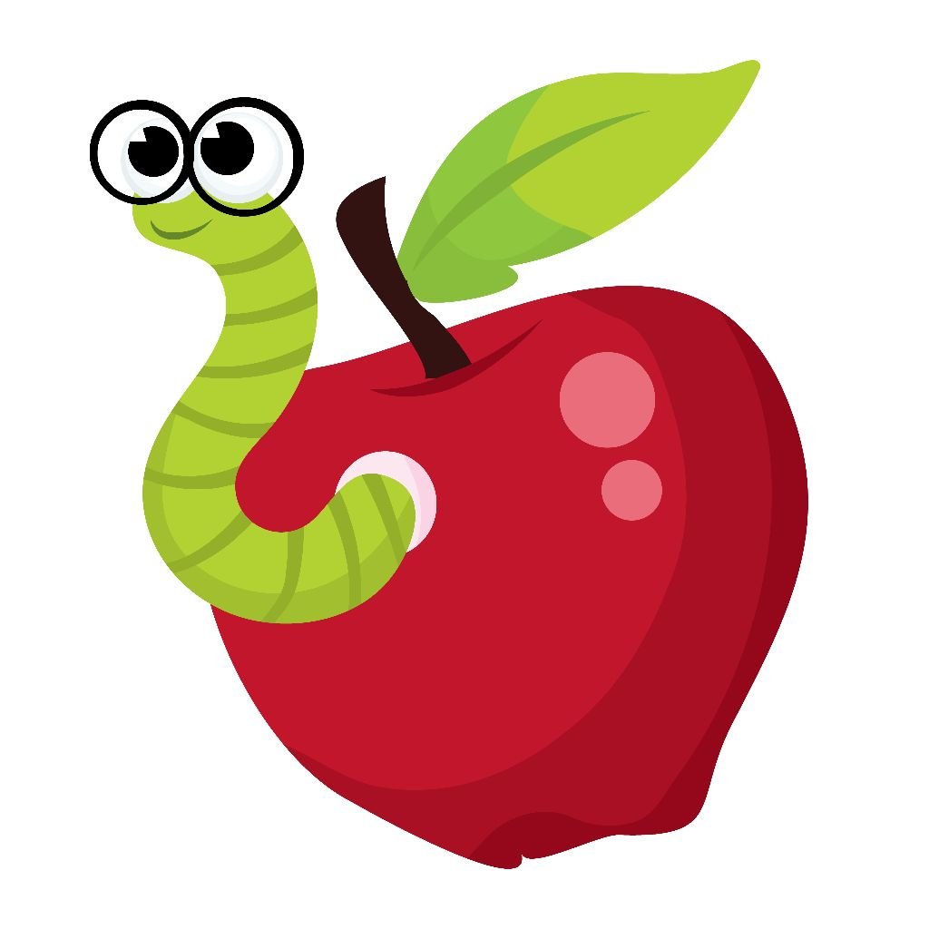 Детский рисунок яблоко с червяком (40 фото) .