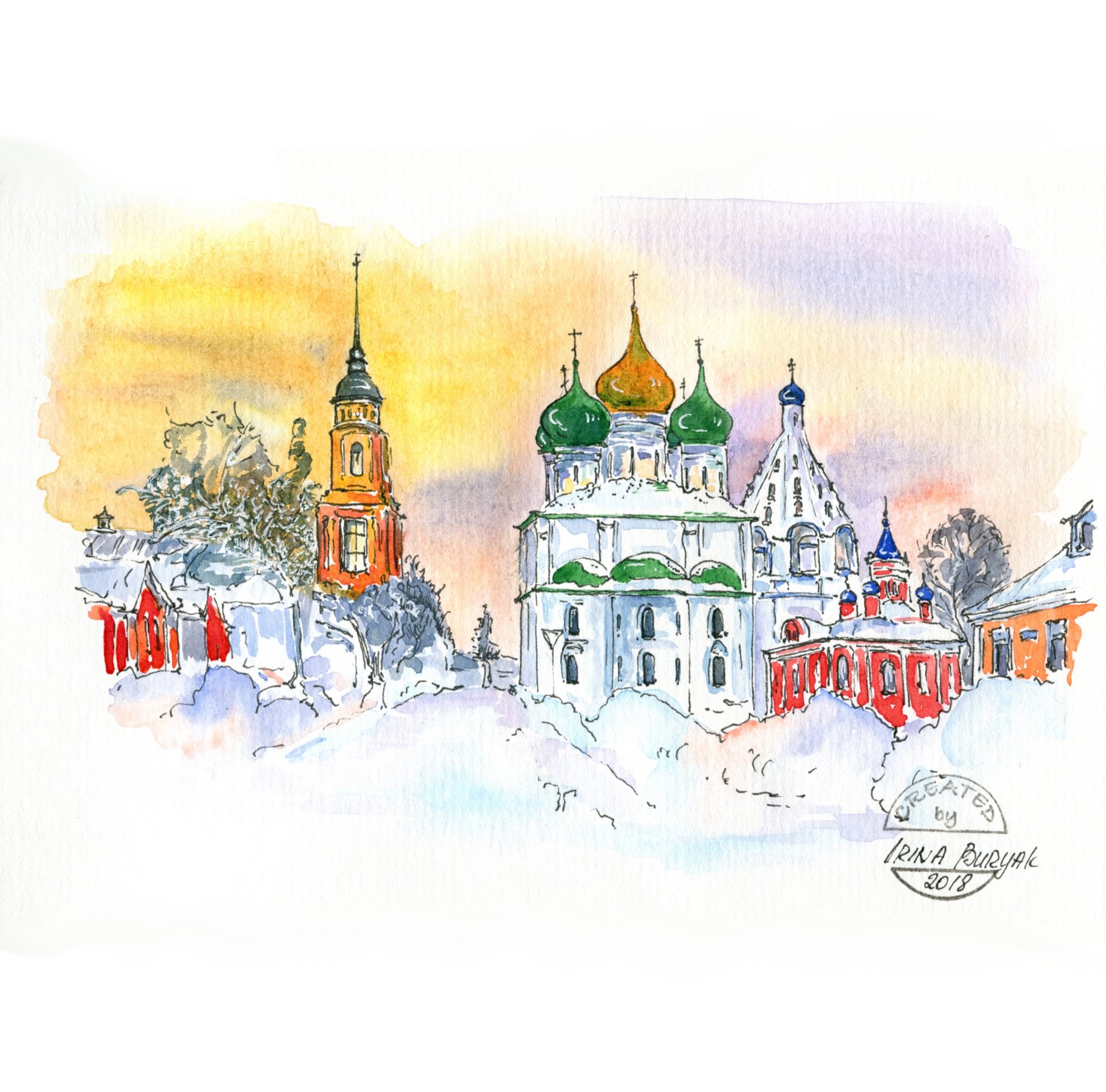 Коломенский Кремль зимой