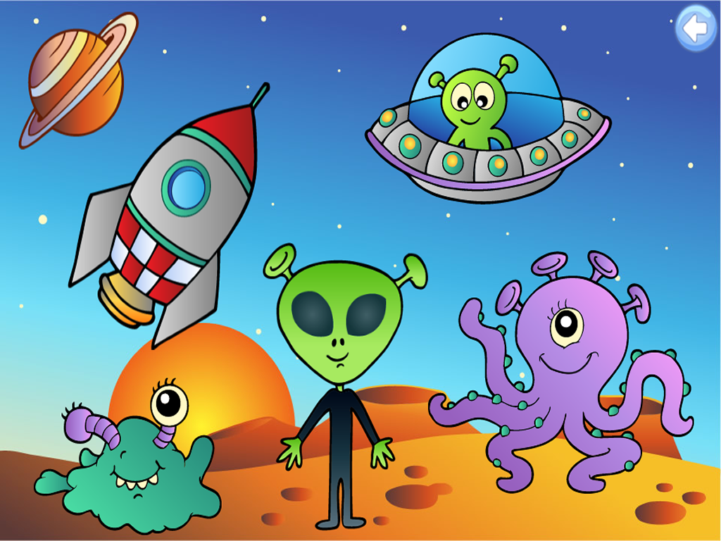 Пришельцы в космосе для детей. Инопланетянин рисунок. Инопланетяне для дошкольников.