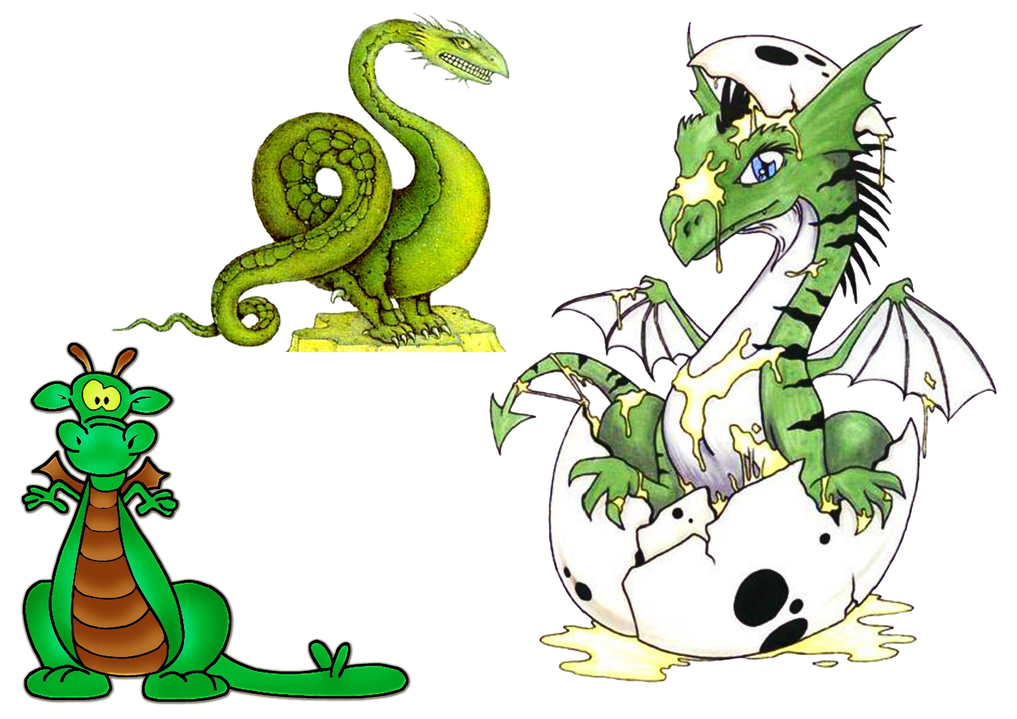 Рисунки дракончиков