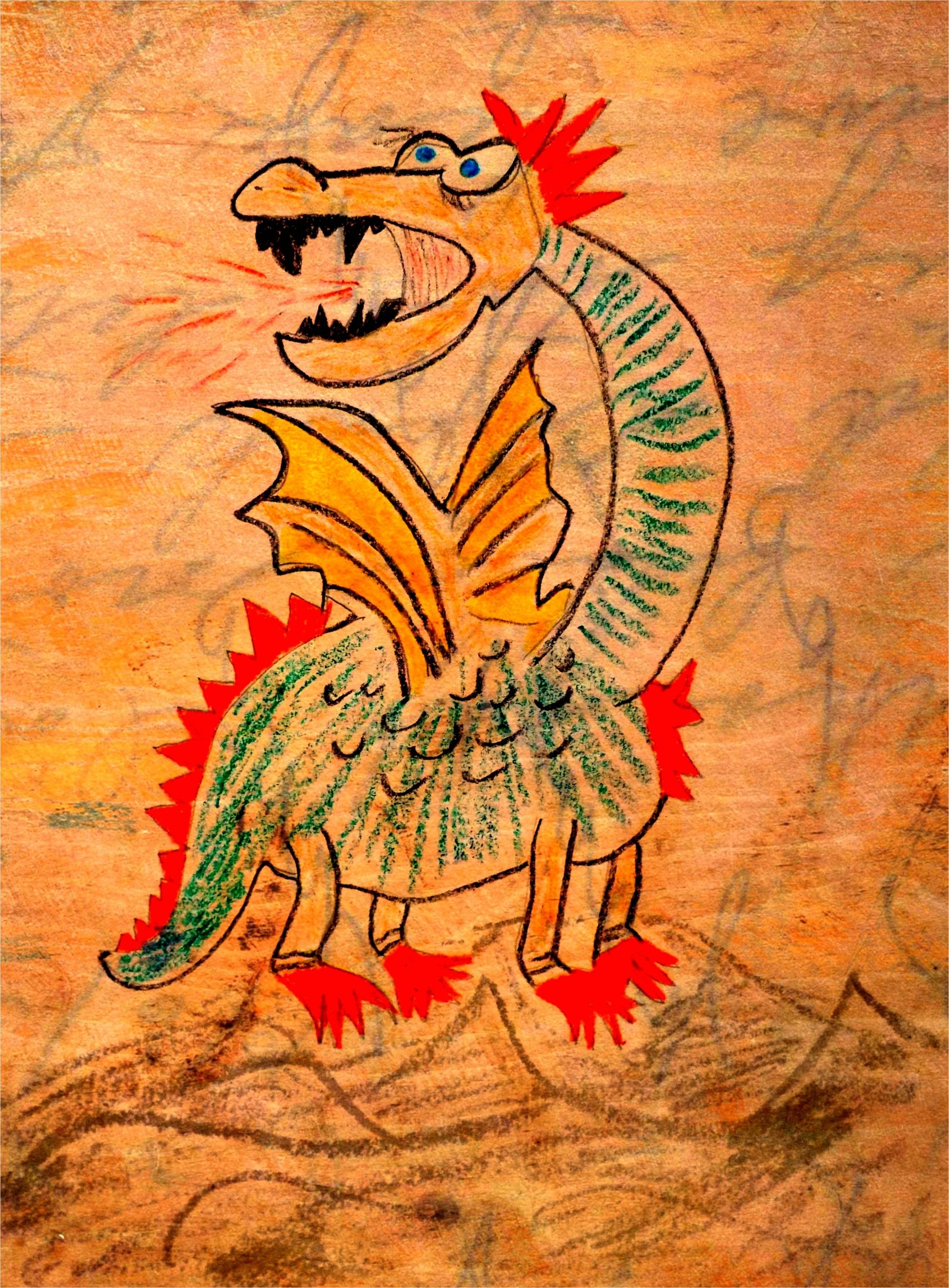 Рисование сказочного дракона