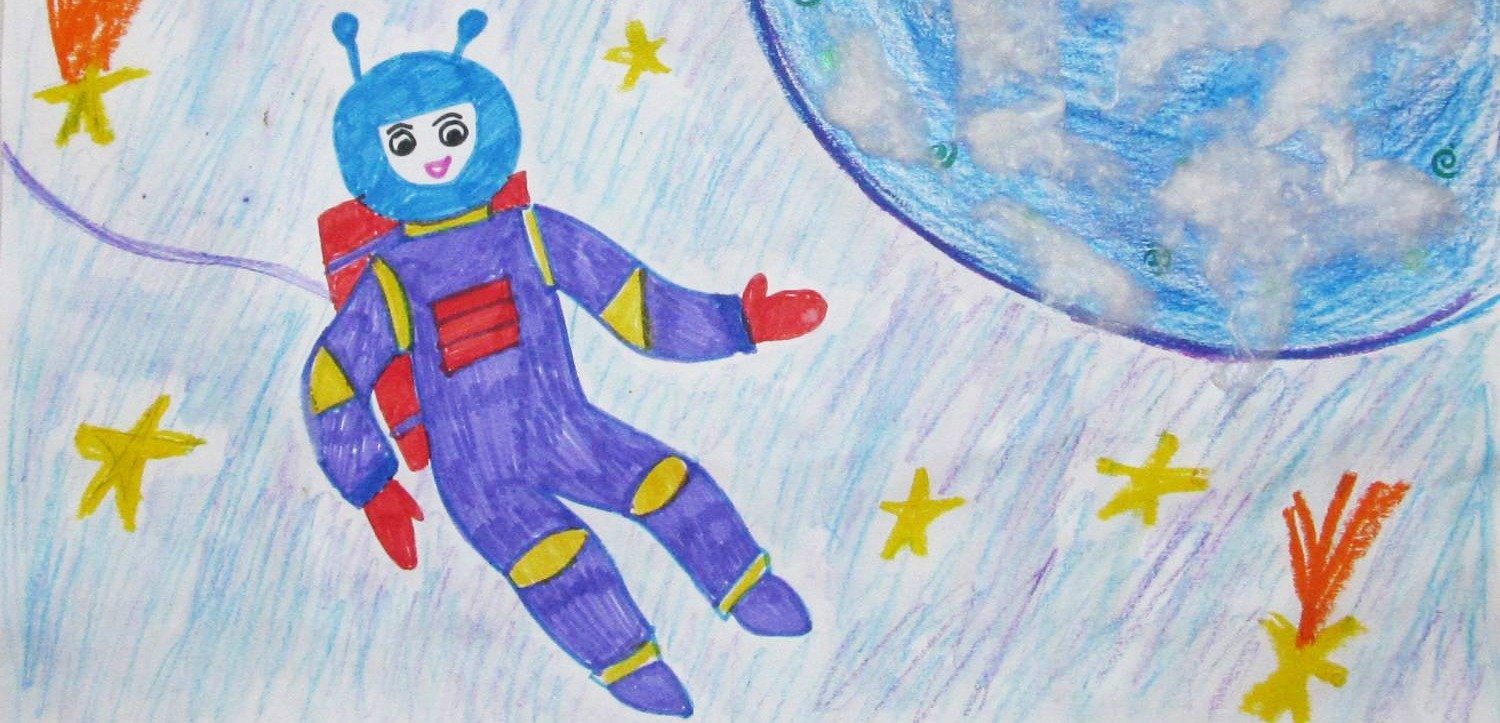 Рисование космонавт в подготовительной группе