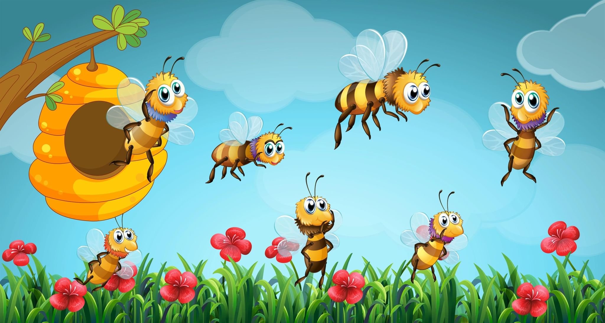Фон для Пчёлки природа